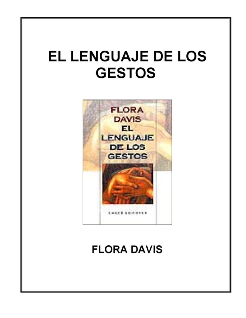 El lenguaje de los gestos (Flora Davis)