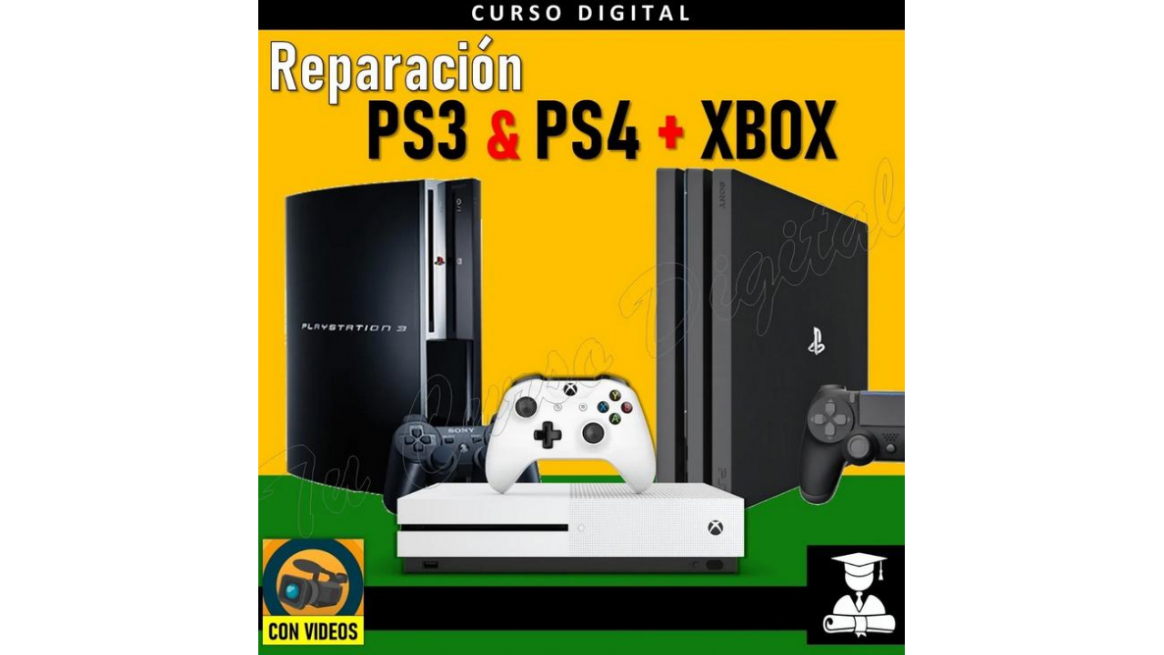 Curso de reparación PS3, PS4 y Xbox