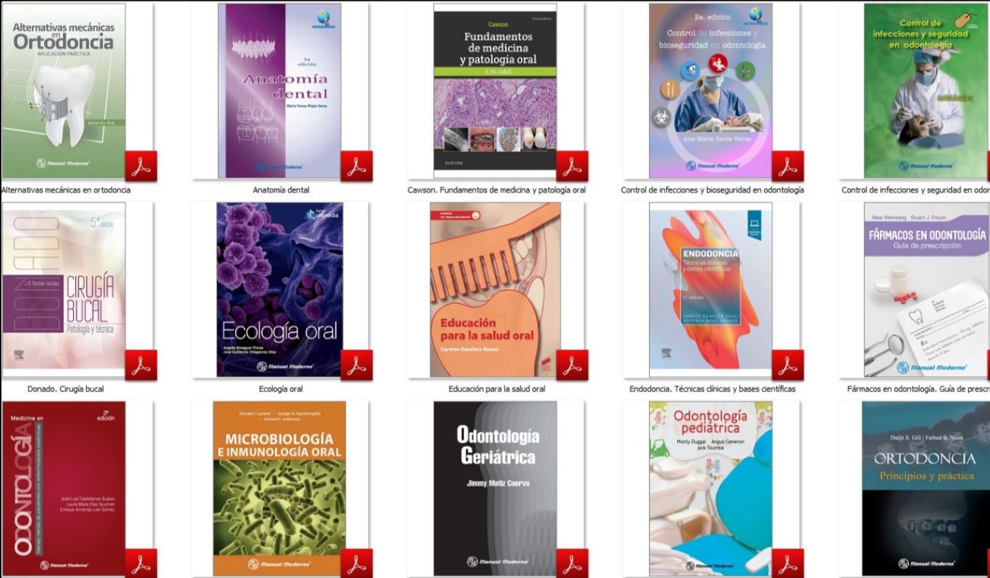 Colección 150 Libros de odontología